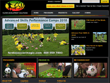 Tablet Screenshot of ferdiesoccermagic.com